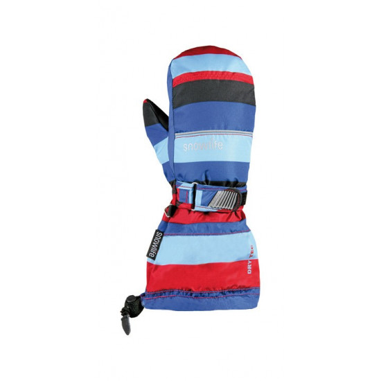 LONG CUFF DT KIDS MITTEN black/royal/blue