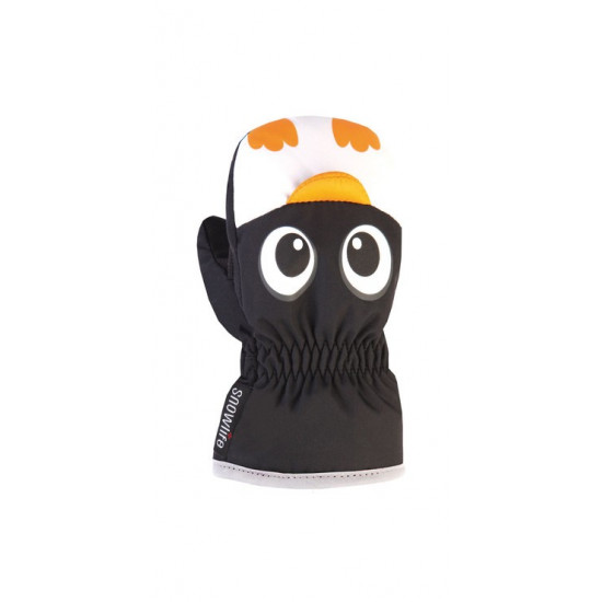 ANIMAL MITTEN black pinguin