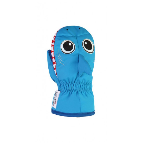 ANIMAL MITTEN blue fish