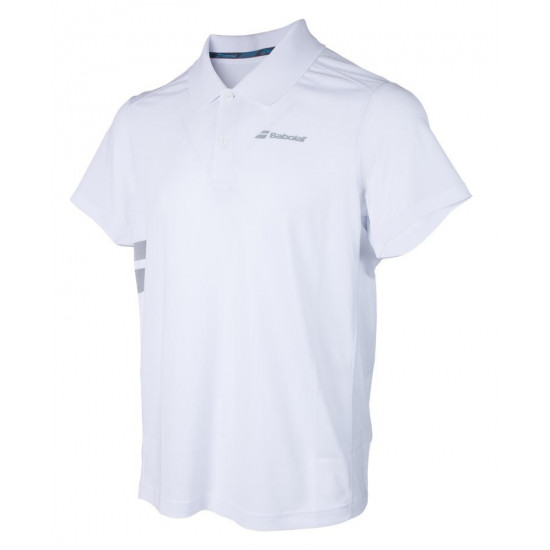 POLY PIQUE POLO white