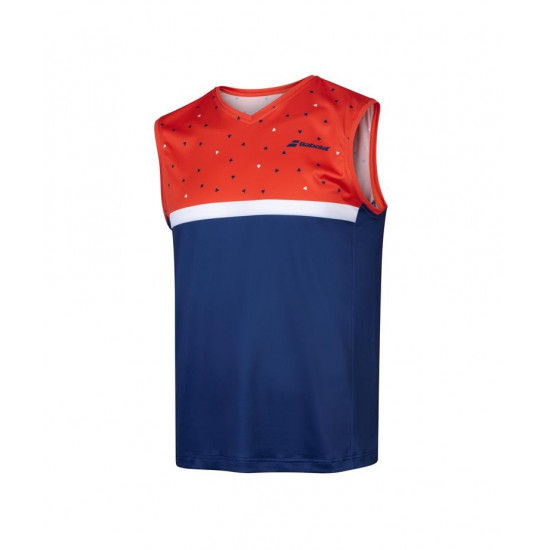 COMPETE MUSCLE TANK pumpkin/blue