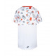 COMPETE CREW NECK TEE white/pumpkin