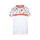 COMPETE CREW NECK TEE white/pumpkin