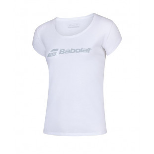 EXCERCISE BABOLAT TEE white/white